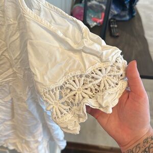 Person White Lace Off the shoulder blouse